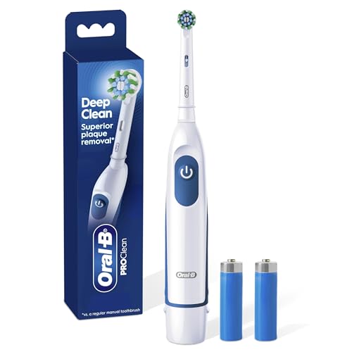 Oral-B Pro 100 3D White, Battery Toothbrush, White - Product Imagery