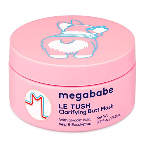 Megababe Le Tush Butt & Body Acne Mask, Facial Grade 6.7 fl oz – Aluminum Free, Paraben Free, Phthalate Free, Sulfate Fr