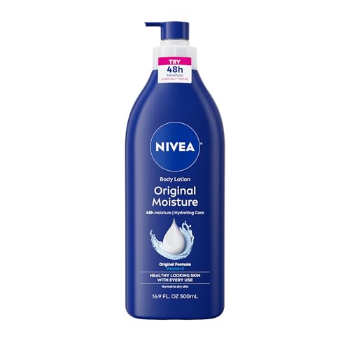 NIVEA Original Moisture Body Lotion with Vitamin E, 16.9 Fl Oz - Product Imagery