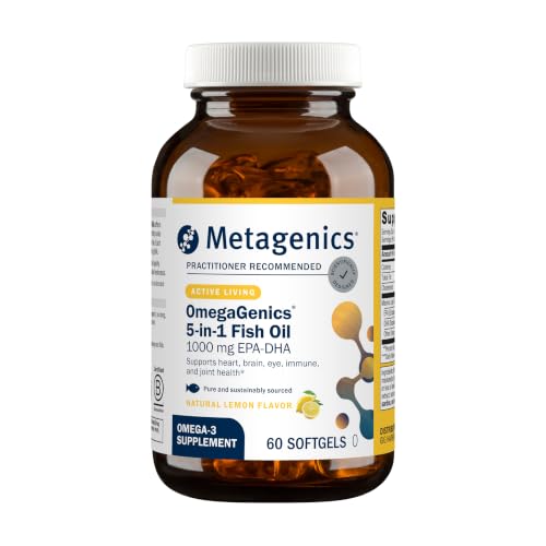 Metagenics OmegaGenics Omega-3 Fish Oil 1000mg EPA DHA, 60 - Product Imagery