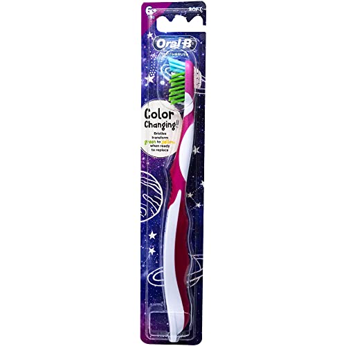 Oral-B Pro-Health Junior CrossAction Galaxy Toothbrush, Ages 6+, - Product Imagery