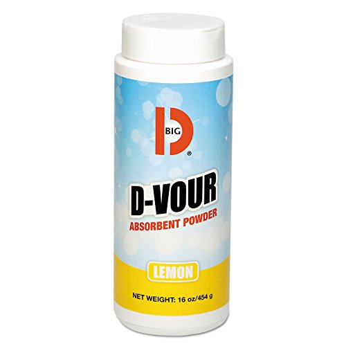 Big D Industries D-Vour Absorbent Powder, Lemon, 16 oz Canister, - Product Imagery