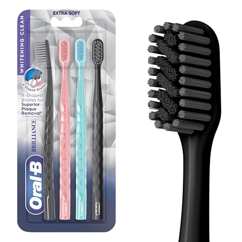 Oral-B 3D White Brilliance toothbrushes, 4 Count Toothbrush - Product Imagery