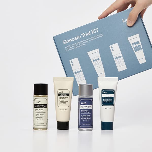 DearKlairs Skincare Travel Trial Kit Korean Mini Set for All - Product Imagery