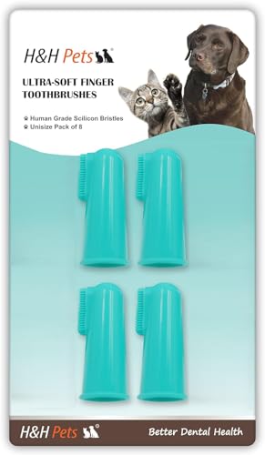 H&H Pets Dog Finger Toothbrushes - Professional Pet Finger - Product Imagery