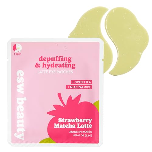 ESW Beauty Strawberry Matcha Latte Under Eye Patches with Green - Product Imagery