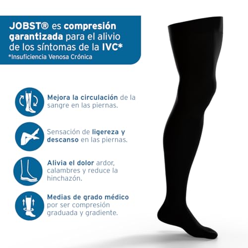 JOBST forMen Thigh High 20-30 mmHg Ribbed Dress Compression - Product Imagery