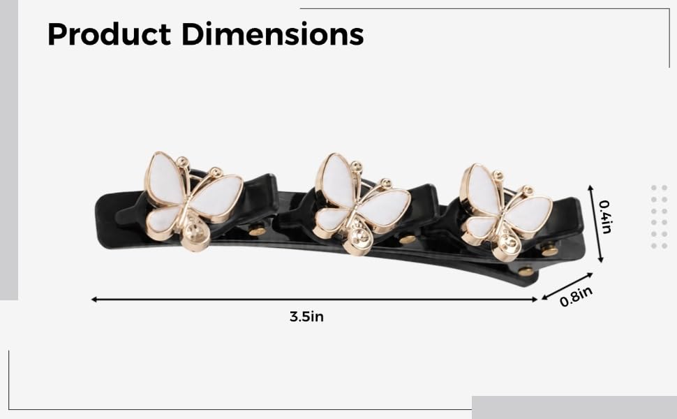 4 Pcs Rhinestone Twisted Hair Clips Set, Pearl Clip and Duckbill Hairpins with Crystal Flowers, 3.5 in / 9 cm, Double Layer Decorative Clips for Weaving Bangs and Styling Hair