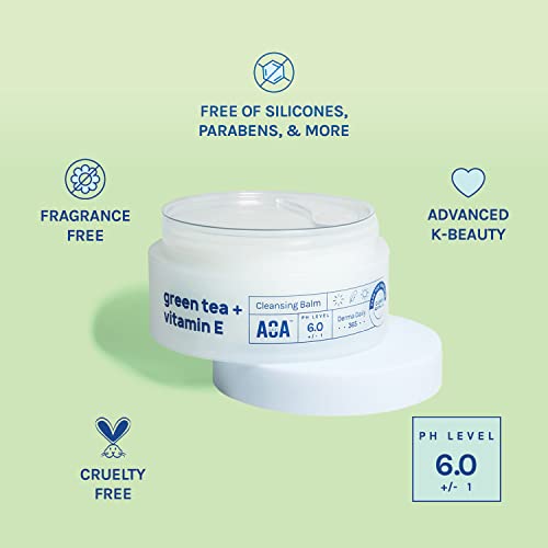 AOA STUDIO Green Tea & Vitamin E Cleansing Balm, Waterproof - Product Imagery