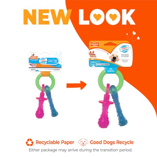 Nylabone Puppy Pacifier Chew Toy, Teething Toys for Puppies up - Product Imagery