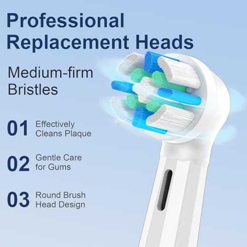 8 Pack IO Replacement Heads Compatible with Oral B iO Electric - Product Imagery