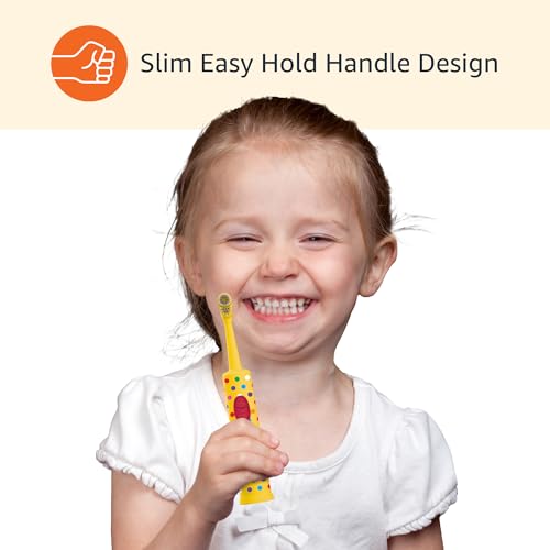 Amazon Basics Kids Electric Toothbrush, Battery Powered, Soft - Product Imagery