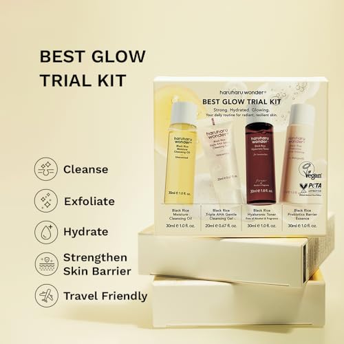 haruharu wonder Best Glow Trial Kit, Skin care Starter Set, - Product Imagery