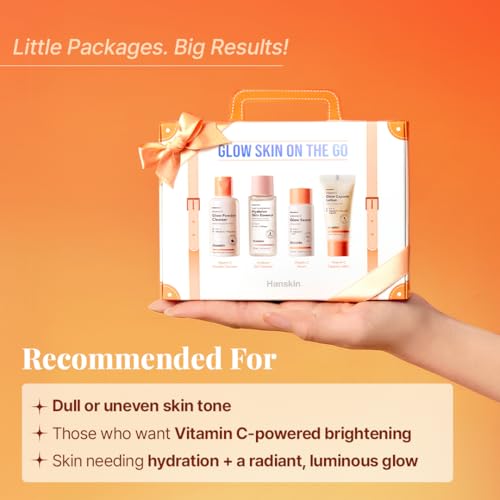 Hanskin Glow Skin On the Go Kit–Brightening & Hydrating Mini - Product Imagery
