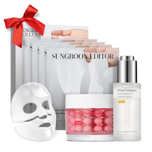 SUNGBOON EDITOR Firm-Looking Pink Glow Trio Set, Boosting Mask 4 - Product Imagery