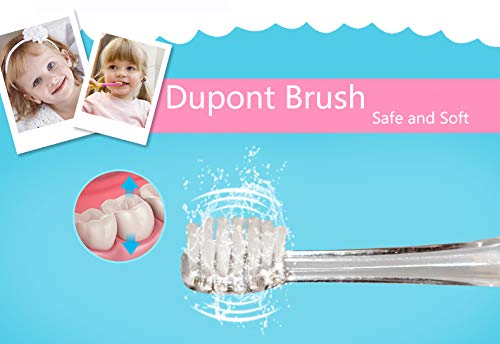 SEAGO kids electric toothbrush replacement head with soft bristles, designed for gentle cleaning for children.