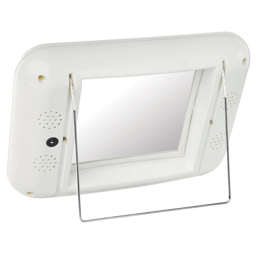 JERDON Lighted Makeup Mirror with 5X Magnification - White - J1015 – product photo (Mirrors)