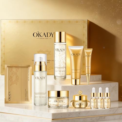 10-Piece Complete Skin Care Set for Women-Hydrating Facial Kit - Product Imagery