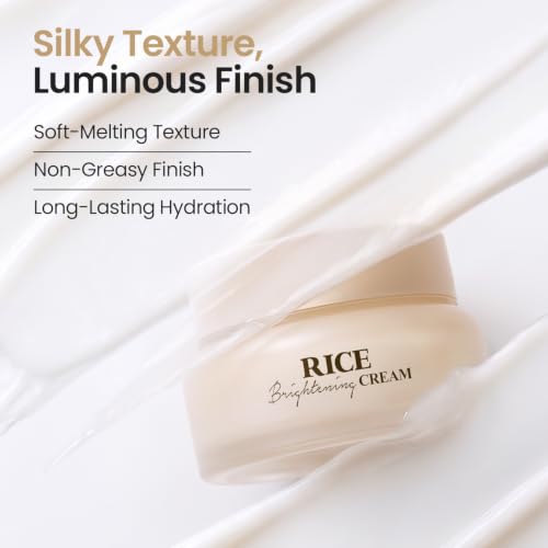 SKINFOOD Rice Brightening Cream, Korean Face Moisturizer with 48 - Product Imagery