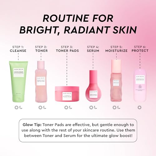 Glow Recipe Vitamin C Brightening Toner Pads - Korean Vitamin C - Product Imagery