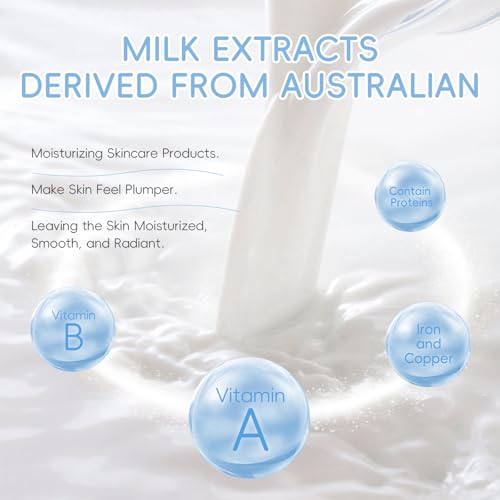 Milk Skincare Set Girls Gifts - 8Pcs Milk Skin Care Sets & Kits - Product Imagery
