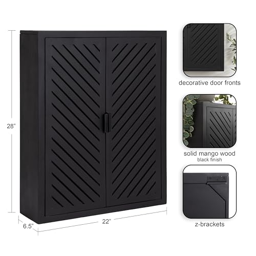 Kate and Laurel Mezzeta Decorative Modern Two-Door Floating - Product Imagery