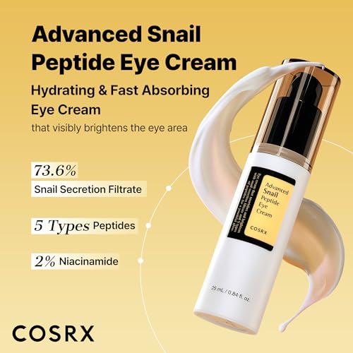 COSRX Snail Mucin Peptide Under Eye Cream for Anti-aging, 0.84 oz - Product Imagery
