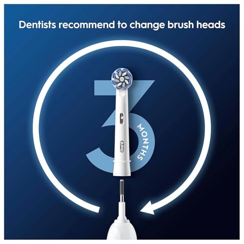 Oral-B Pro Sensitive Clean Replacement Brush Heads, Pack of 4, - Product Imagery