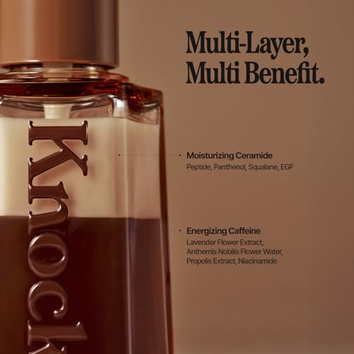 Knock Shaking Serum Mist Deep Cream, Hydrating Face Mist with - Product Imagery