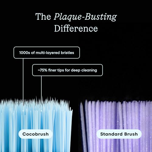 Cocobrush Ultra Soft Manual Toothbrush by COCOLAB, Cherry Blossom - Product Imagery