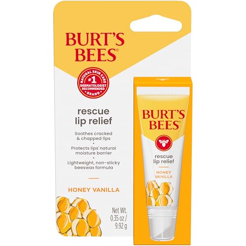 Burt's Bees Rescue Lip Relief, Honey Vanilla, 0.35 oz., 1 - Product Imagery