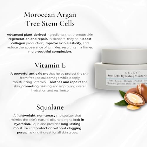 Hydrating Korean Moisturizer w/Moroccan Argan Tree Stem Cells, - Product Imagery