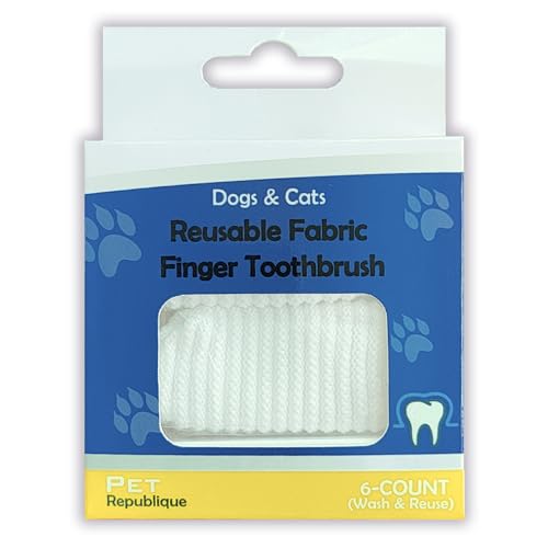 Pet Republique Soft Fabric Finger Toothbrush Kit for Dogs and - Product Imagery