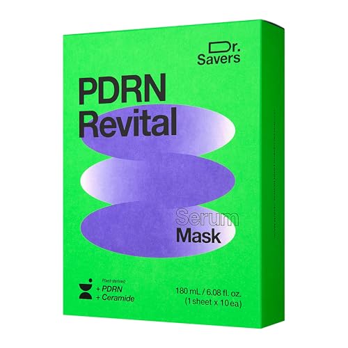 Dr. Savers PDRN Revital Face Serum Mask, Korean Skincare, 0.60 - Product Imagery