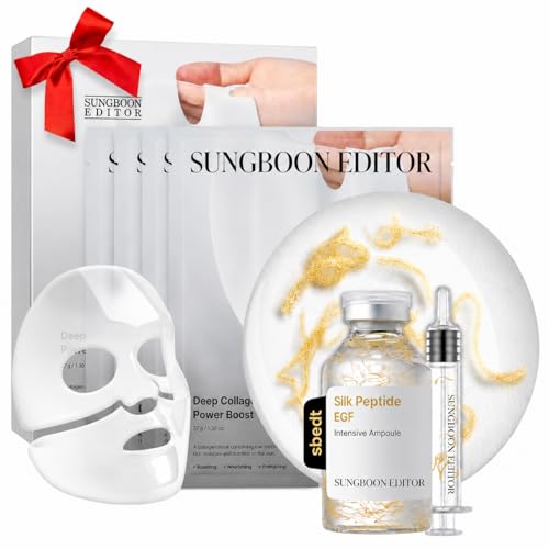 SUNGBOON EDITOR Silk Peptide EGF Ampoule & Deep Collagen - Product Imagery
