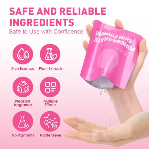 12 Pack Collagen Hydrating Face Masks Skincare, Face Mask for - Product Imagery