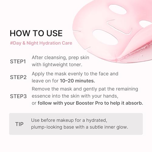 medicube PDRN Pink Peptide Ampoule Sheet Mask 10EA - Product Imagery