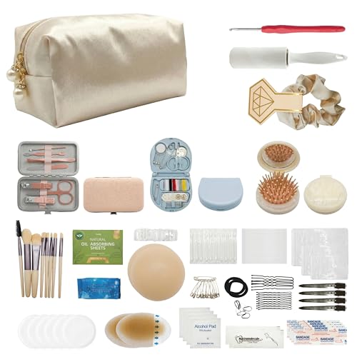 HygaLivia Wedding Emergency Kit | 30+ Essentials | 100+ Pieces | Bridal Emergency Kit for Wedding Day – Champaign White