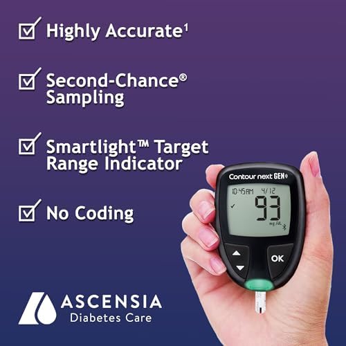Ascensia CONTOUR NEXT GEN Blood Glucose Monitor All in One Kit + - Product Imagery