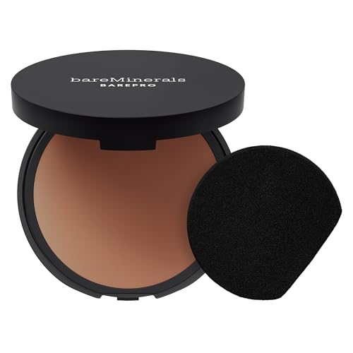 bareMinerals BAREPRO Pressed Powder Foundation – BG Deep 55 Neutral, Talcum Free