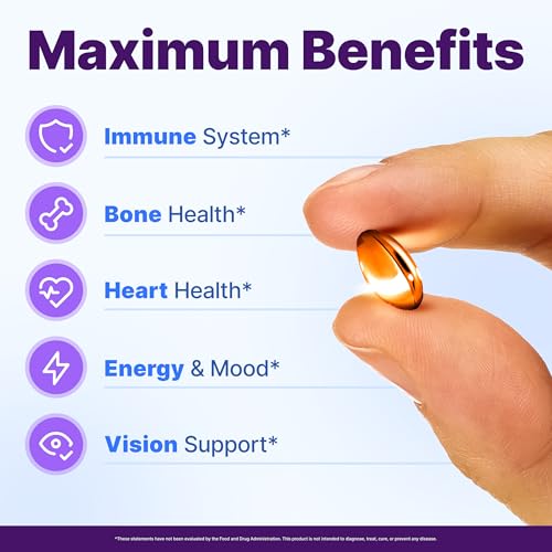 InnovixLabs D3 K2 Vitamin 5000 IU Supplement with Vitamin A (60 - Product Imagery