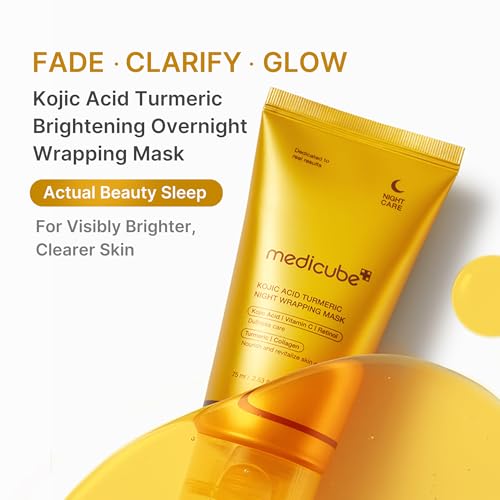 medicube Wrapping Mask Kojic Acid Turmeric- Overnight Peel Off - Product Imagery