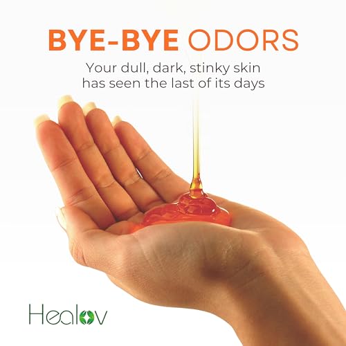 Healov Persimmon Body Wash for Body Odor Control – Purifying - Product Imagery