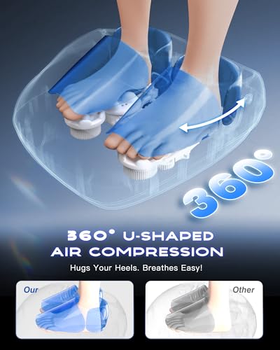 KINGJOY Foot Massager with Heat for Neuropathy, [2026 Upgraded], - Product Imagery
