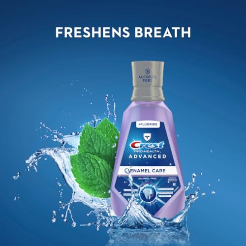 Crest Pro-Health Advanced Mouthwash, Alcohol Free, Enamel Care, - Product Imagery