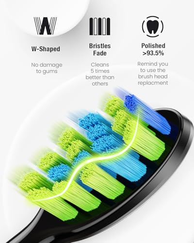 7AM2M Sonic Electric Toothbrush for Adults,Type-C Charging Run - Product Imagery