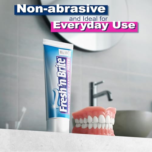 Fresh 'n Brite Denture Cleaner Paste, ADA Accepted Dual Action - Product Imagery