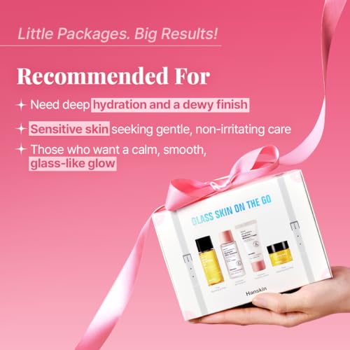 Hanskin Glass Skin On the Go Kit – Travel-Friendly Hydrating Set - Product Imagery