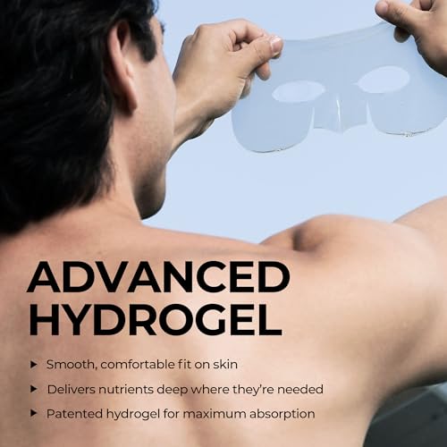 HommeFace Men’s Revitalizing Hydrogel Face Sheet Mask Set, 5ct. - Product Imagery