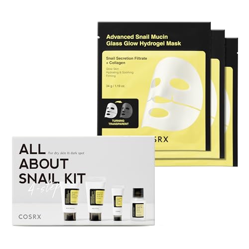 COSRX All About Snail Set + Hydrogel Mask 3EA- Travel Essentials - Product Imagery
